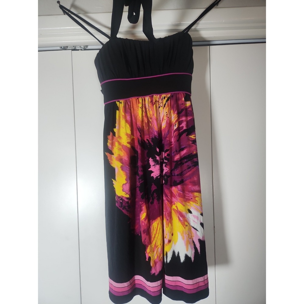 Jodi Kristopher Tie Back Spaghetti Strap Pullover Dress Size S